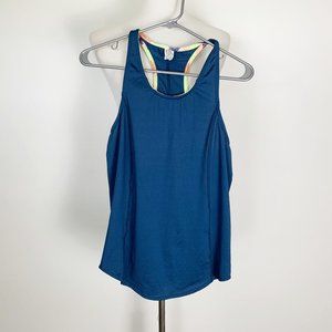 Maaji Large Activewear Tank Top Blue Mesh